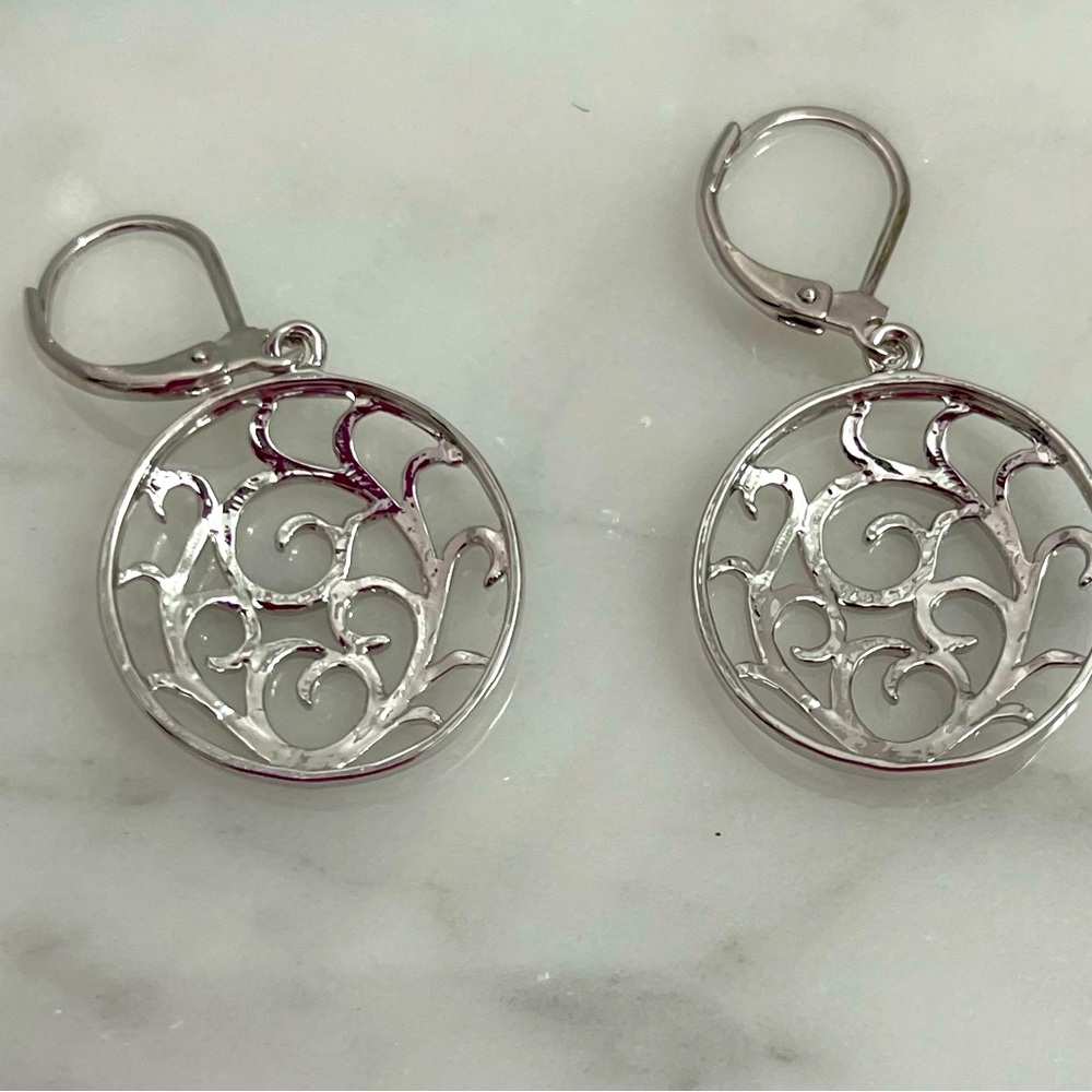 Silver Earrings. NWT. - Picture 3 of 4